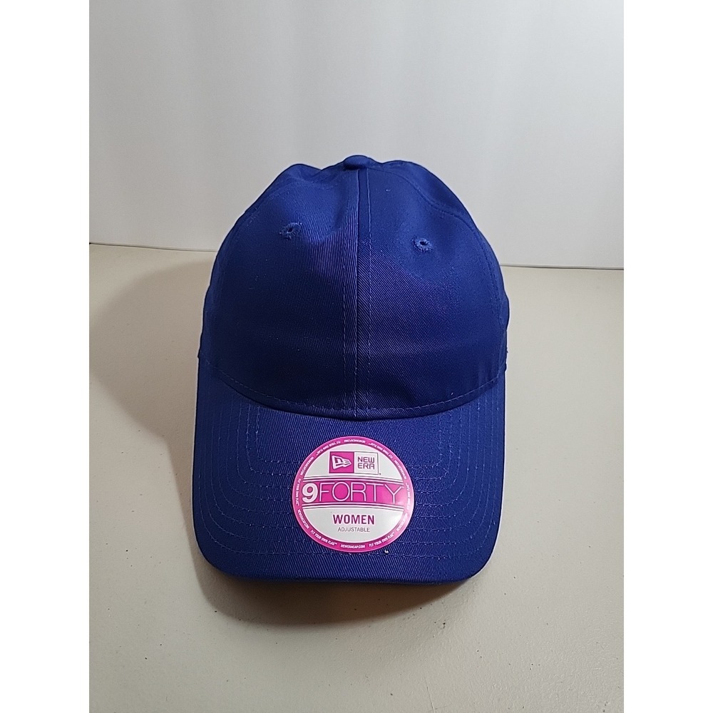 New Era 9forty Blank Fitted Baseball Women's Hat Blue Ajustable Strap Cap